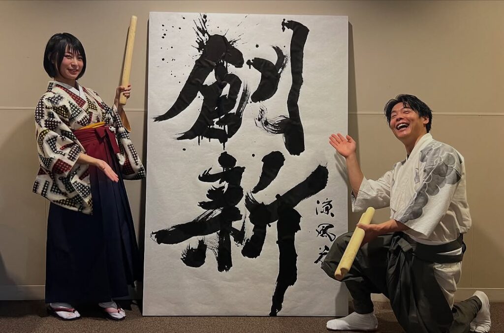haier-branding-event-japan-taiko-calligraphy-performance1